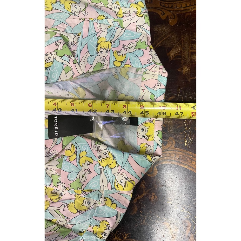 Torrid Disney Tinkerbell Peter Pan Retro Swing Dress Cotton Midi Belted 16 NEW - Picture 12 of 16